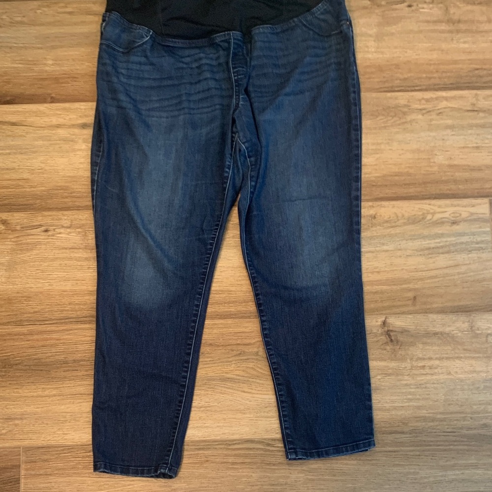 Isabel Maternity by Ingrid & Isabel Dark Blue Stretch Maternity Jegging 18